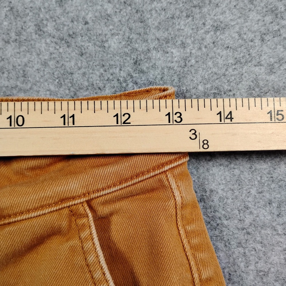 Everlane Womens Cropped Straight Leg Pants Ochre Brown High Rise Chino Size 4 - Picture 4 of 9